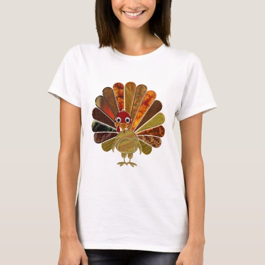 Happy Thanksgiving Turkey - Women's T-Shirt (Voorkant)