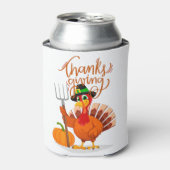 Happy Thanksgiving Turkije Blikjeskoeler (Blikje Voorkant)