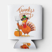 Happy Thanksgiving Turkije Blikjeskoeler (Achterkant)