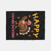 Happy Thanksgiving Turkije Dag Herfst Mannen Vrouw Fleece Deken (Voorkant (Horizontaal))
