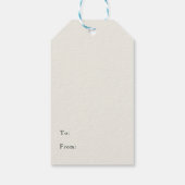 Happy Thanksgiving Turkije Diner Groen Cadeaulabel (Achterkant)