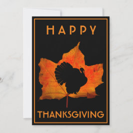 HAPPY THANKSGIVING TURKIJE DINER PARTY KAART