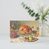 Happy Thanksgiving Turkije DInner Briefkaart (Staand voorkant)