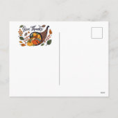 Happy Thanksgiving Turkije Feestdagenkaart (Achterkant)