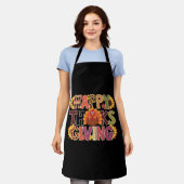 Happy Thanksgiving Turkije Grappig pompoenseizoen Schort (Gedragen)