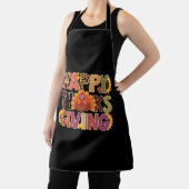 Happy Thanksgiving Turkije Grappig pompoenseizoen Schort (Insitu)