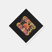 Happy Thanksgiving Turkije Grappig pompoenseizoen Servet (Hoek)