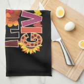 Happy Thanksgiving Turkije Grappig pompoenseizoen Theedoek (Quarter Fold)