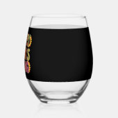 Happy Thanksgiving Turkije Grappig pompoenseizoen Wijnglas Zonder Voet (Links)