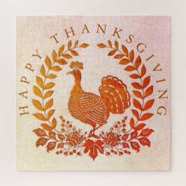 Happy Thanksgiving Turkije Jigsaw Puzzel