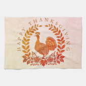 Happy Thanksgiving Turkije Keukenhanddoek (Horizontaal)