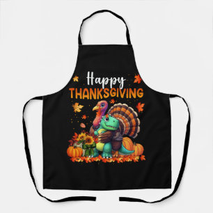 Happy Thanksgiving Turkije knuffelen Dinosaur Vrie Schort