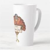 Happy Thanksgiving Turkije Latte Mok (Rechterhoek)
