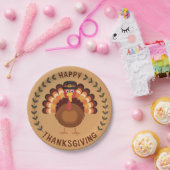 Happy Thanksgiving Turkije Papier Bord (Feest)