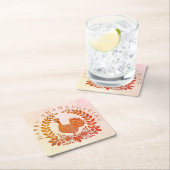 Happy Thanksgiving Turkije Papier Onderzetter (Insitu)