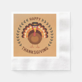 Happy Thanksgiving Turkije Papier servet