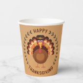 Happy Thanksgiving Turkije Papieren beker (Voorkant)