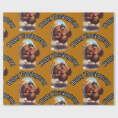 Happy Thanksgiving Turkije Parade Cadeaupapier (Vlak)