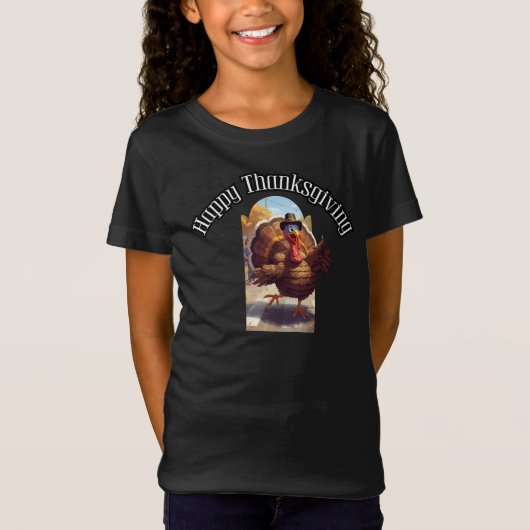 Happy Thanksgiving Turkije Parade T-shirt (Voorkant)