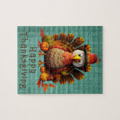 Happy Thanksgiving Turkije Puzzel (Horizontaal)