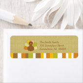 Happy Thanksgiving Turkije retour adres labels (Insitu)