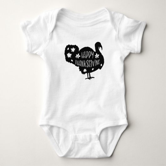 Happy Thanksgiving Turkije Romper (Voorkant)