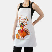 Happy Thanksgiving Turkije Schort (Insitu)