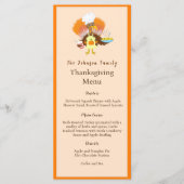 Happy Thanksgiving Turkije Serving Pie & Ice Cream Menu (Voorkant)