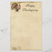 Happy Thanksgiving Turkije Stationery Briefpapier (Voorkant)