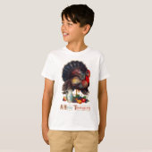Happy Thanksgiving Turkije T-shirt (Voorkant volledig)