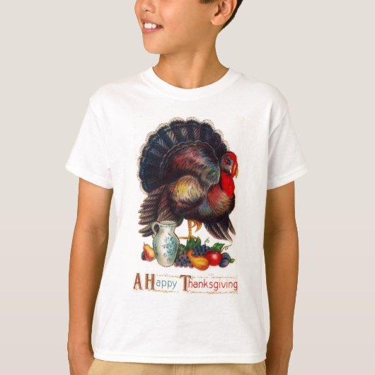 Happy Thanksgiving Turkije T-shirt (Voorkant)