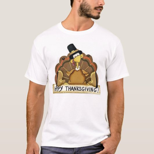 Happy Thanksgiving Turkije T-shirt (Voorkant)