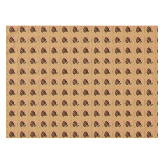 Happy Thanksgiving Turkije Tafelkleed (Voorkant (Horizontaal))