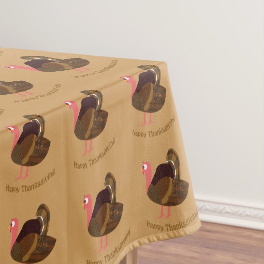 Happy Thanksgiving Turkije Tafelkleed (Voorbeeld)