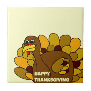 Happy Thanksgiving Turkije Tegeltje