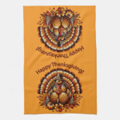 Happy Thanksgiving Turkije Theedoek (Verticaal)