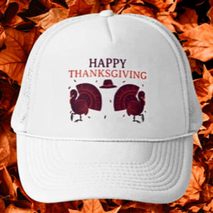 Happy Thanksgiving Turkije Trucker Hat Pet