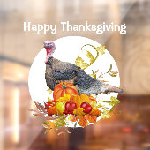 Happy Thanksgiving Turkije Vakantie venster Cling Raamsticker (Vel 2)
