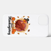 Happy Thanksgiving Typografie iPhone 13 Hoesje (Achterkant (horizontaal))