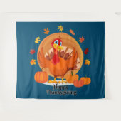 Happy Thanksgiving Typografie Wandkleed (Voorkant (horizontaal))