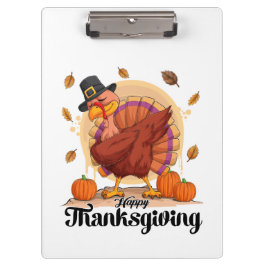 Happy Thanksgiving Typography Clipboard Klembord