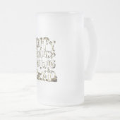 Happy Thanksgiving Typography Gold Harvest Pumpkin Matglas Bierpul (Voorkant rechts)