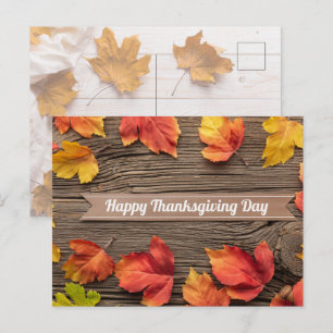 Happy Thanksgiving Uitnodiging Briefkaart
