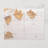 Happy Thanksgiving Uitnodiging Briefkaart (Achterkant)