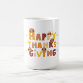 Happy Thanksgiving uniek cadeau Koffiemok (Center)