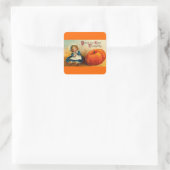  Happy Thanksgiving Vakantie Vierkante Sticker (Tas)