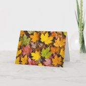 Happy Thanksgiving van ons huis naar het uwe Bedankkaart (Achterkant)