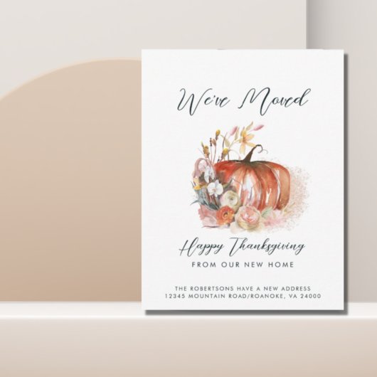 Happy Thanksgiving van onze New Home Moving Aankondiging