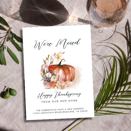 Happy Thanksgiving van onze New Home Moving Aankondiging