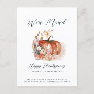Happy Thanksgiving van onze New Home Moving Aankondigingskaart
